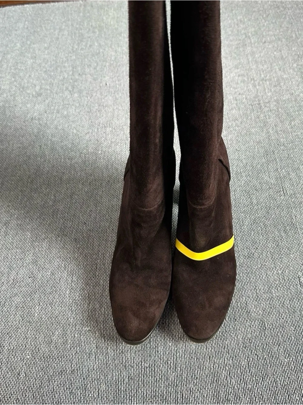 Loro Piana Dark Brown Suede Over-the-Knee Boot